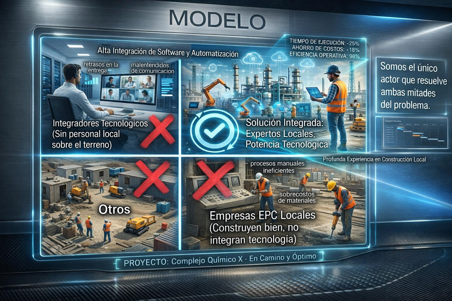 Modelo de posicionamiento PROIN: EPC local con integración tecnológica